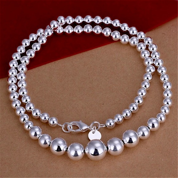 Jewelry - Sterling Silver Beads Necklace